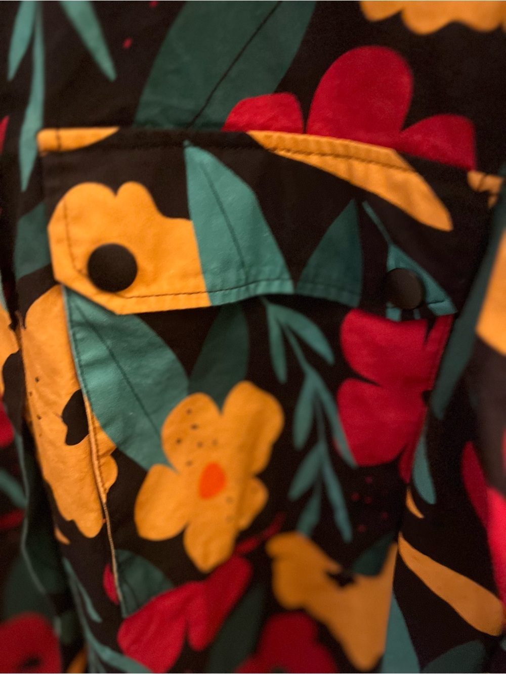 Pepaloves Floral Utility Jacket Anthropologie Style Large - Picture 2 of 8